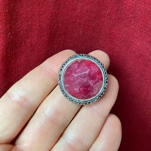 Lucky Brand solid silver-tone  ring